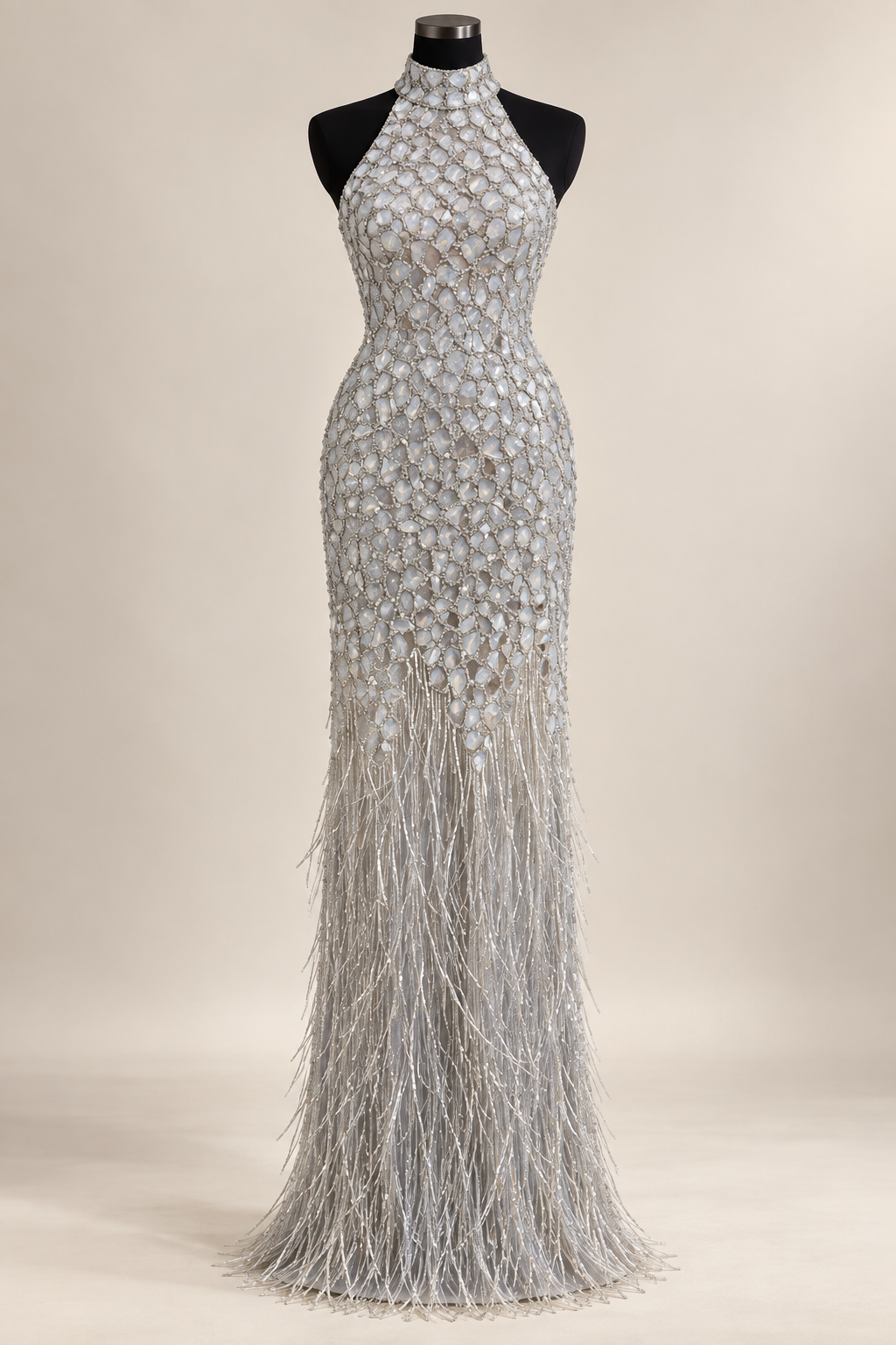 The Silver Cascade Gown