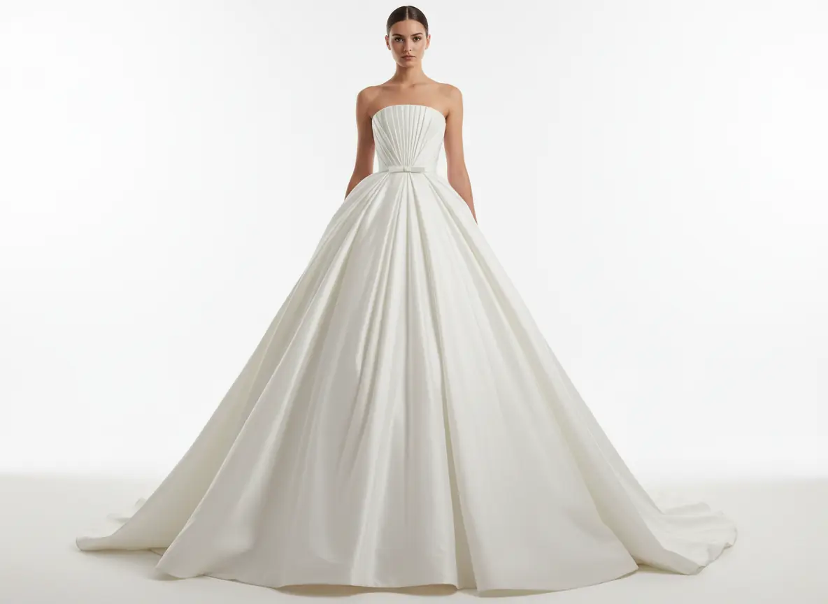 Aurora Pleated Ball Gown